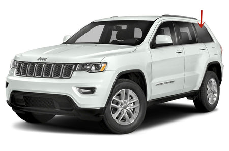 OEM Driver Left Side Quarter Window Quarter Glass Compatible with Jeep Grand Cherokee 2014-2020 / 2021 Grand Cherokee WK Models