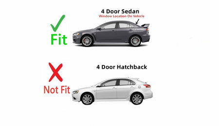 Heated Back Window Back Glass Compatible with Mitsubishi Lancer 4 Door Sedan 2008-2018 Models