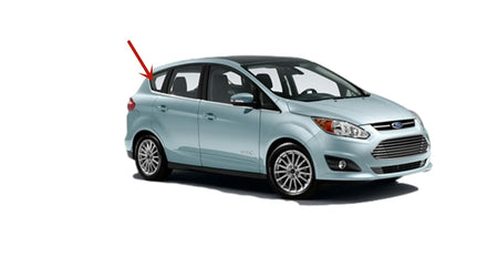 Passenger Right Side Quarter Window Quarter Glass Compatible with Ford C-MAX 2013-2018 Models