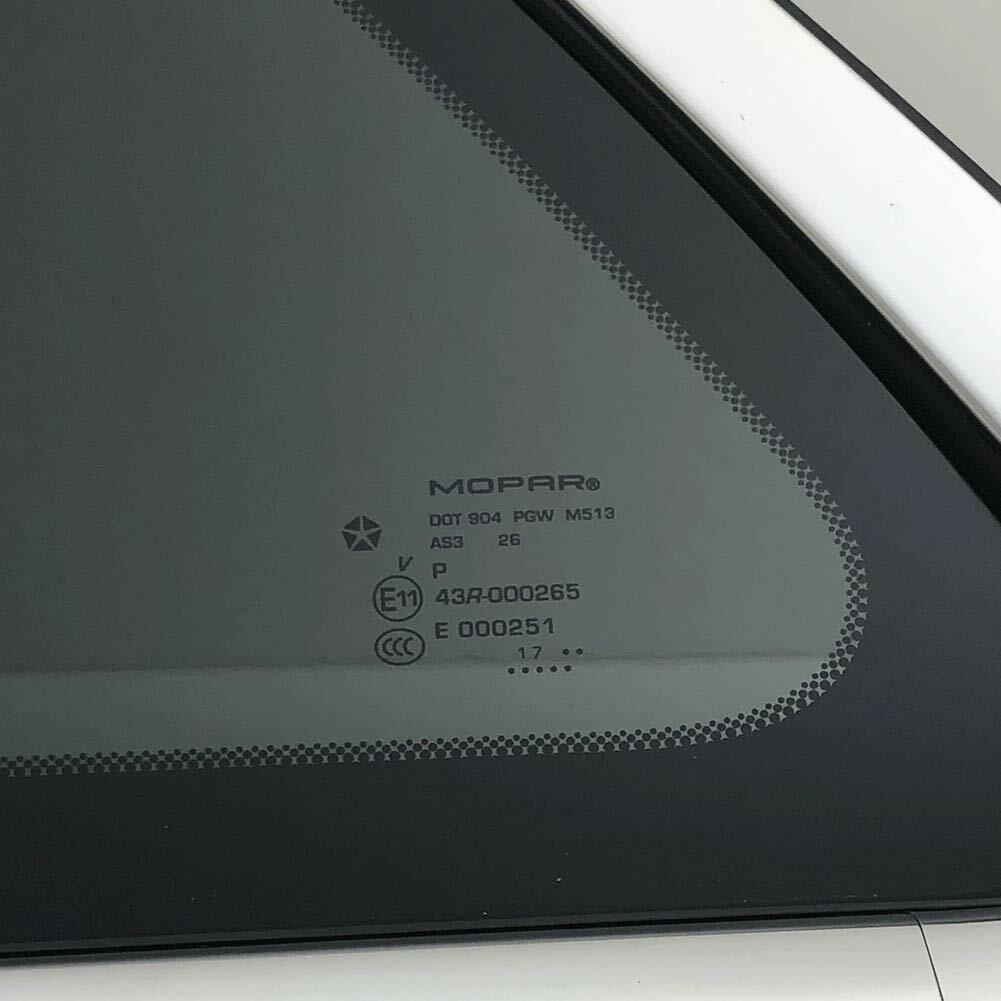 OEM Driver Left Side Quarter Window Quarter Glass Compatible with Jeep Grand Cherokee 2014-2020 / 2021 Grand Cherokee WK Models
