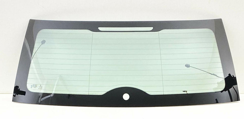 Heated Back Window Back Glass w/ 3 Connector Leads Compatible with Mini Cooper 2 Door Hatchback 2007-2011 Models
