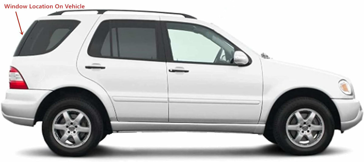 Heated Back Window Back Glass Compatible with Mercedes Benz ML320 ML350 ML430 ML500 ML55AMG 1998-2005 Models
