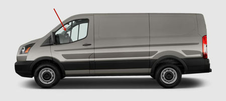 Driver Left Side Front Vent Window Vent Glass Compatible with Ford Transit 83.2" Low-Roof Van 2015-2026 Models (Not for Mid/High Roof Transit, or Transit Connect)