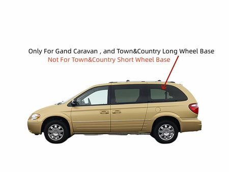 Power Style Driver Left Side Quarter Window Quarter Glass Compatible with Dodge Grand Caravan/Chrysler Town & Country Long Wheel Base 2004-2007 Models