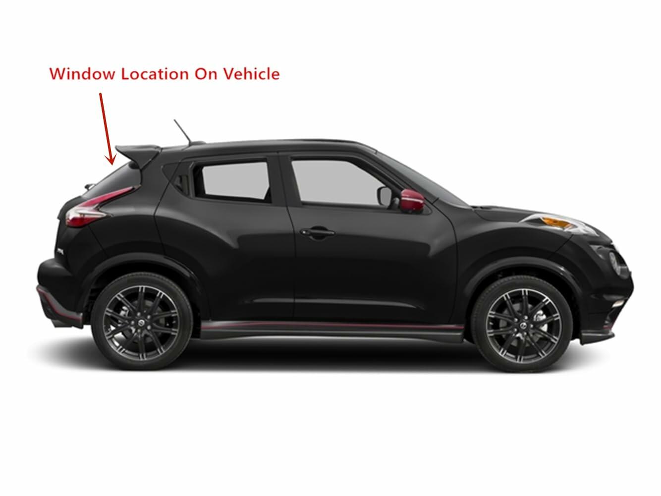 Heated Back Window Back Glass Compatible with Nissan Juke 2011-2017 Models
