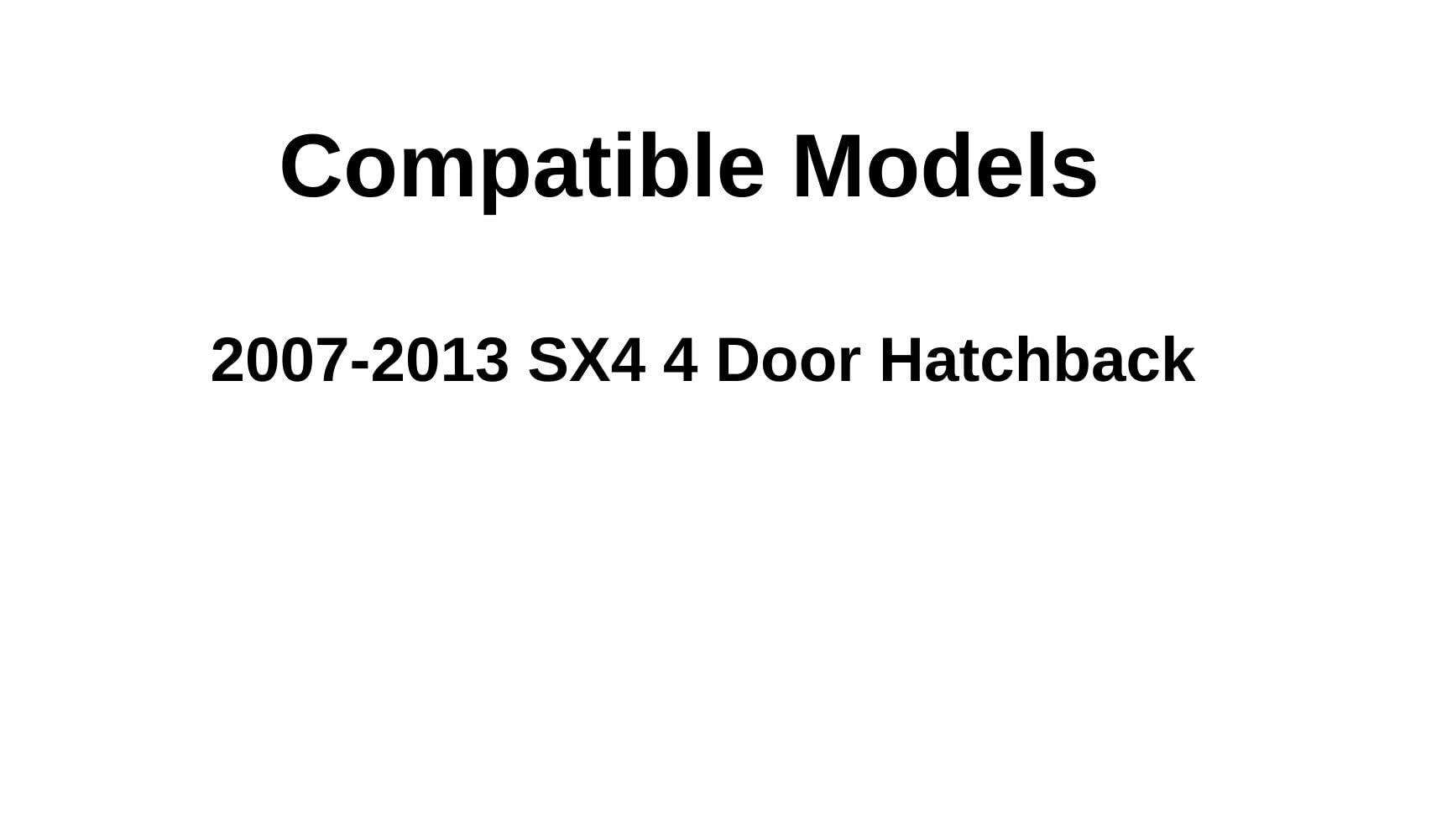 Heated Rear Back Window Back Glass Compatible with Suzuki SX4 4 Door Hatchback 2007-2013 Models