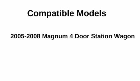 Driver Left Side Quarter Window Quarter Glass Compatible with Dodge Magnum 4 Door Wagon 2005-2008 Models