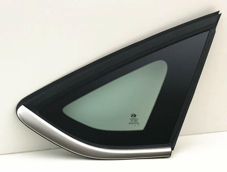 Chrome Moulding Passenger Right Side Quarter Window Quarter Glass Compatible with Ford Fusion 2013-2019 Fusion Hybrid Energi 2013-2020 Models