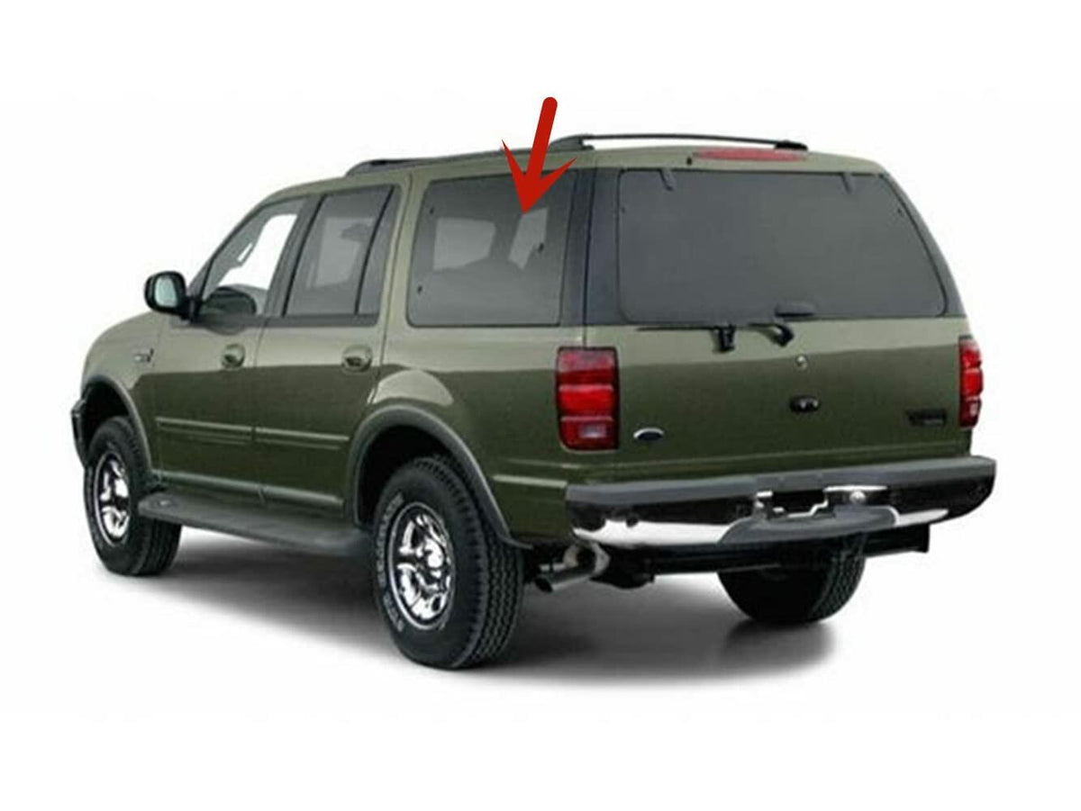 Movable Driver Left Side Quarter Window Quarter Glass Compatible with Ford Expedition 1997-2002 Models