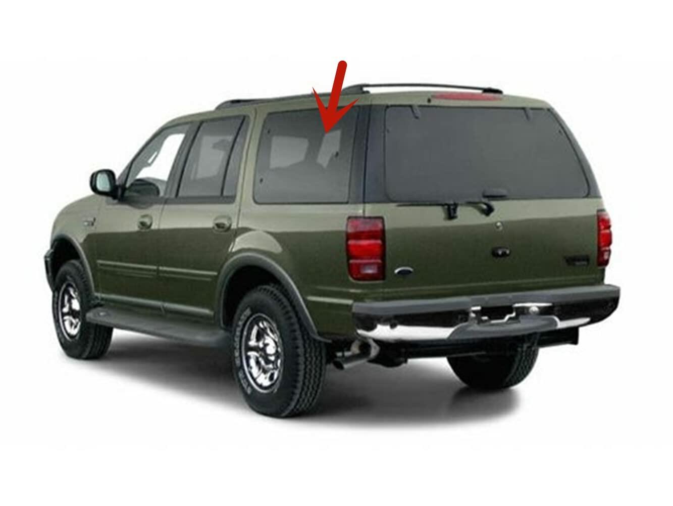 Movable Driver Left Side Quarter Window Quarter Glass Compatible with Ford Expedition 1997-2002 Models