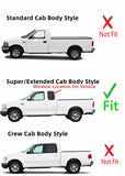 Stationary Driver Left Side Rear Quarter Window Quarter Glass Compatible with Ford F150 1998-2003 / F250LD (Light Duty Only) 1998-1999 / F150Heritage 2004 2-Door Super Cab Models