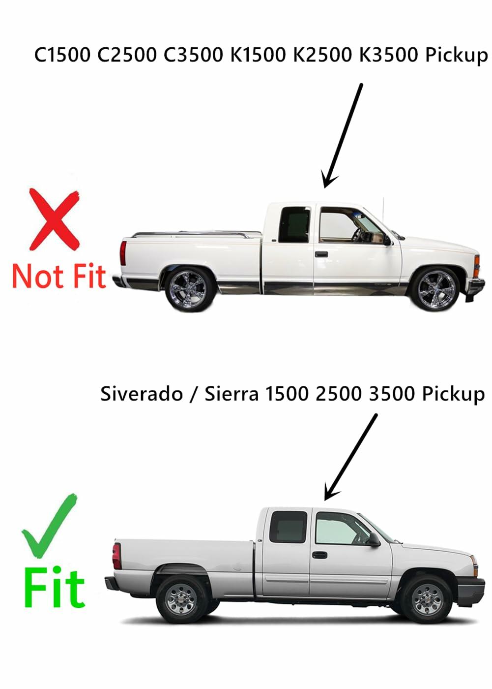 Privacy Movable Passenger Right Side Quarter Window Glass With Frame & Latch Compatible with Chevrolet Silverado 1999-2006 / Classic 2007 Extended Cab Pickup Models