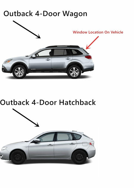 Privacy Heated Back Tailgate Window Glass Compatible with Subaru Outback 2010-2014 4 Door Wagon Models
