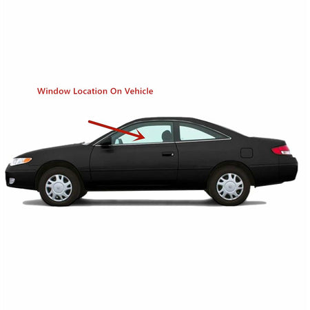 Driver Left Side Door Window Door Glass Compatible with Toyota Solara 1999-2003 Models