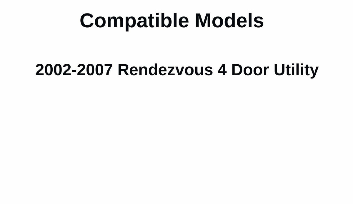 OEM Driver Left Side Quarter Window Quarter Glass Compatible with Buick Rendezvous 2002-2007 Models