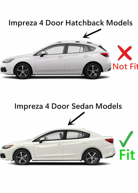 Back Window Heated Glass Compatible with Subaru Impreza 4 Door Sedan 2017-2023 Models