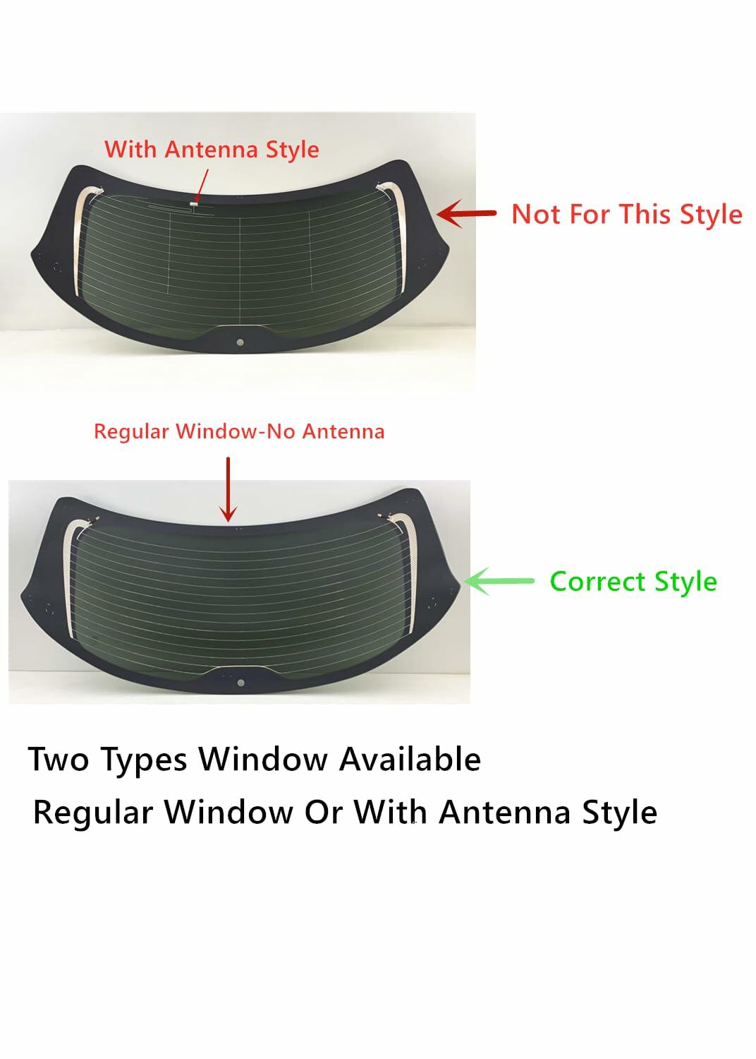 Heated Back Tailgate Window Back Glass Compatible with Mazda CX-9 2016-2023 Models