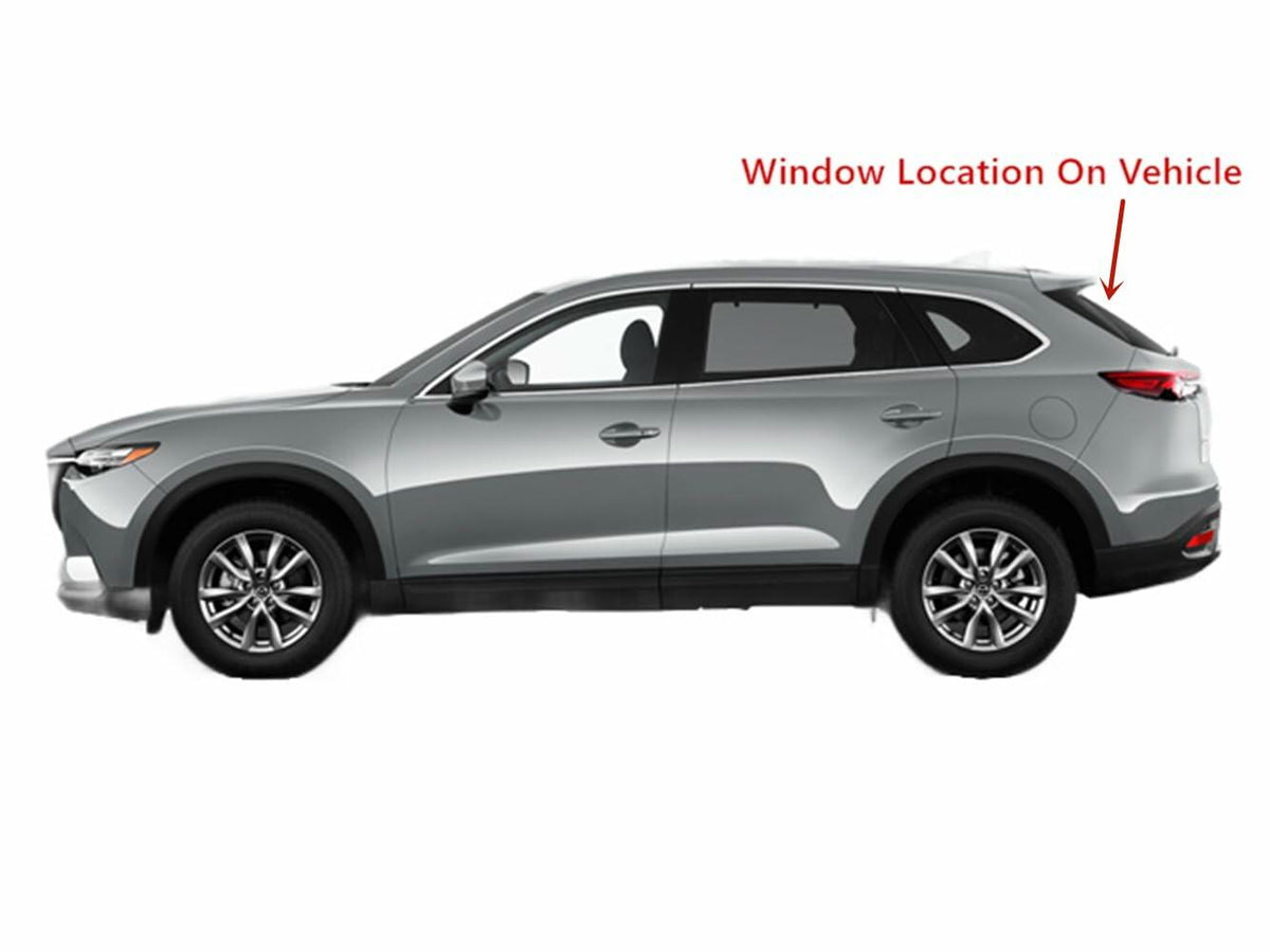Heated Back Tailgate Window Back Glass Compatible with Mazda CX-9 2016-2023 Models