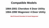 Stationary Passenger Right Side Quarter Window Quarter Glass Compatible with Jeep Cherokee/Jeep Wagoneer 1984-2001 Models