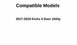 Heated Back Tailgate Window Back Glass Compatible with Nissan Kicks 2017-2024 Models