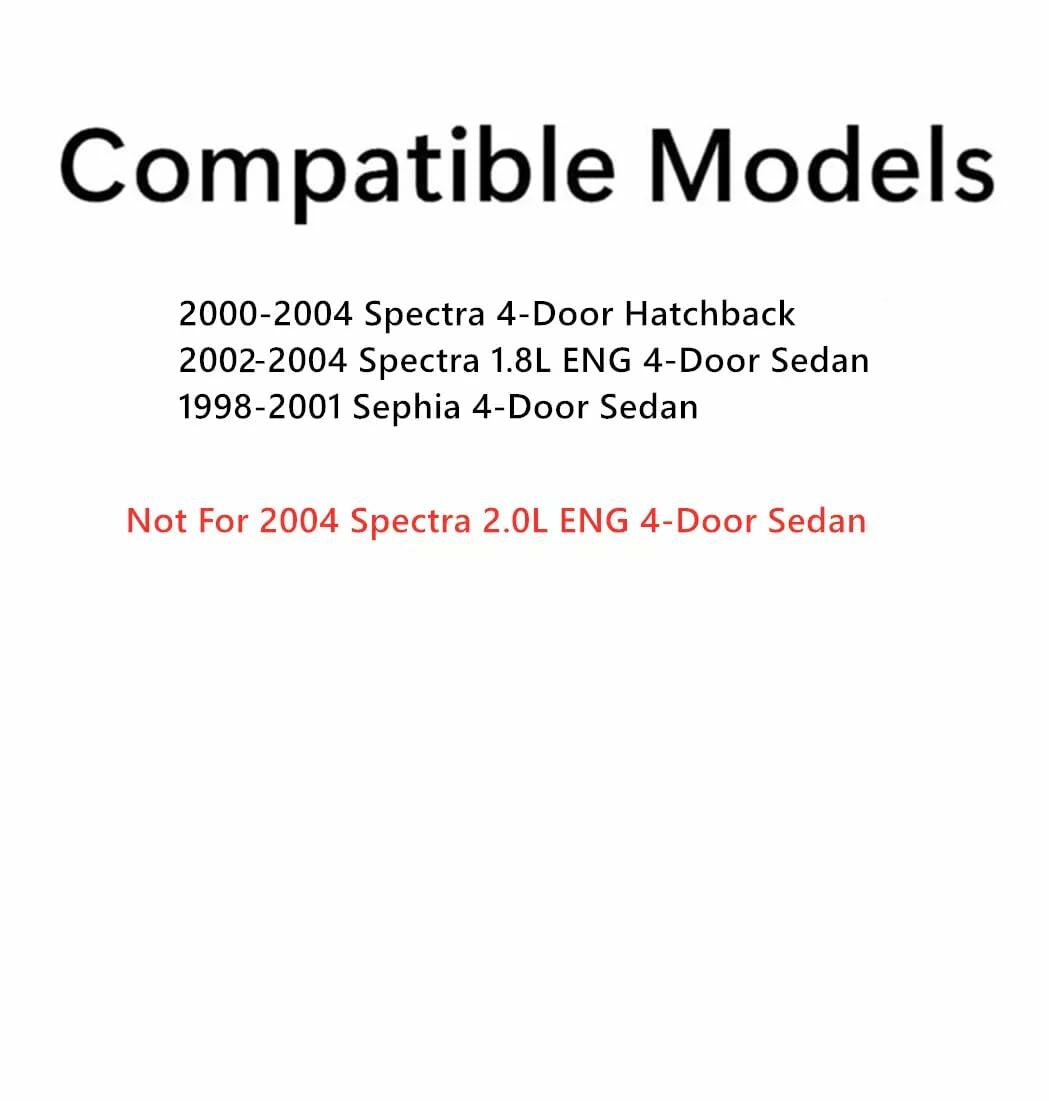 Tempered Passenger Right Side Rear Door Window Door Glass Compatible with Kia Sephia 1998-2001 / Spectra 1.8L Eng 2000-2004 Models