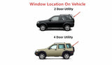 Privacy Heated Back Tailgate Window Back Glass Compatible with Land Rover Freelander 2000-2005 Models