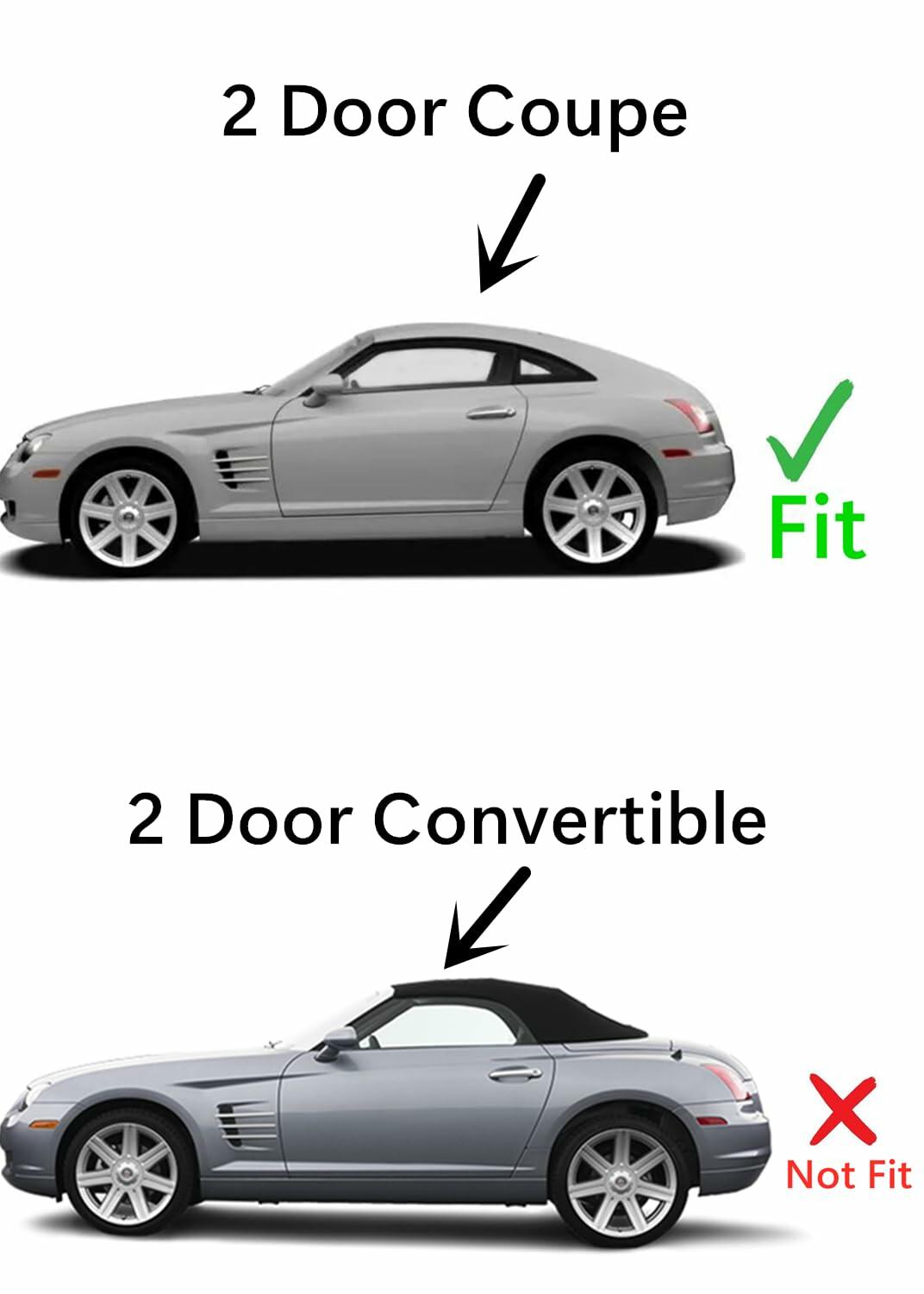 Driver Left Side Door Window Door Glass Compatible with Chrysler Crossfire 2 Door Coupe 2004-2008 Models