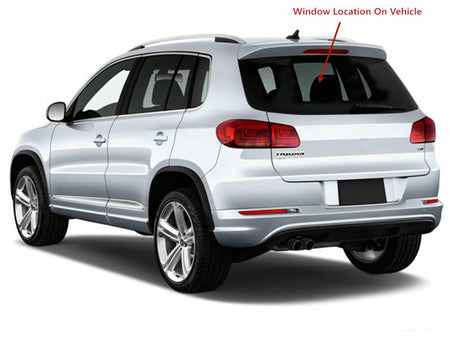Heated Back Tailgate Window Back Glass Compatible with Volkswagen Tiguan 2009-2017 Models/ Tiguan Limited 2018 Models