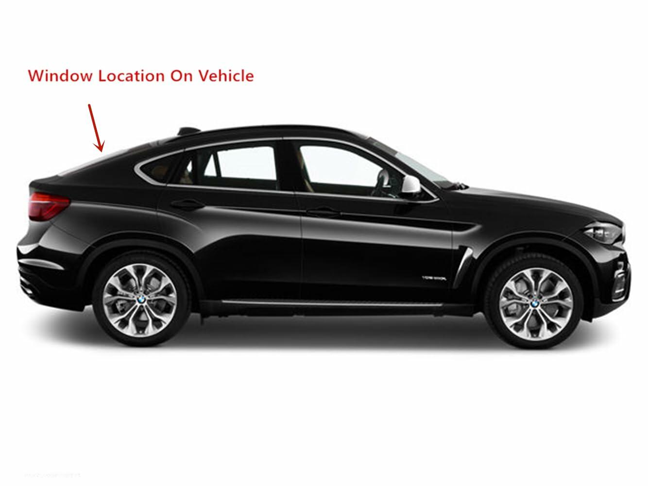 Heated Back Window Back Glass Compatible with BMW X6 2008-2014 Models