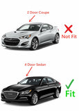 Heated Rear Back Window Back Glass Compatible with Hyundai Genesis 4 Door Sedan 2009-2014 Models