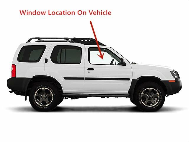 Passenger Right Side Front Door Window Door Glass Compatible with Nissan Frontier Pickup/Nissan XTerra 1998-2004 Models