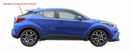 Privacy Heated Back Tailgate Window Back Glass Compatible with Toyota C-HR 2018-2022 Models