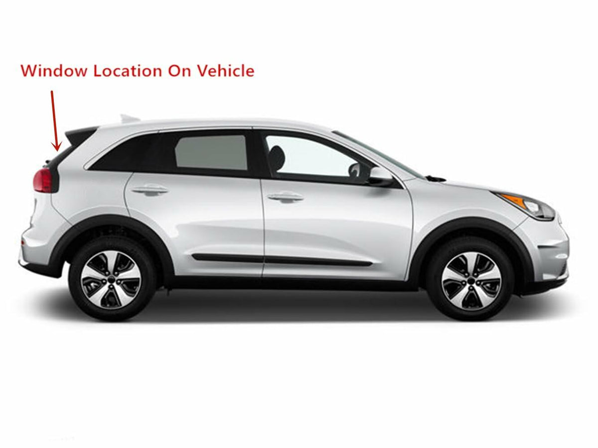 Heated Back Tailgate Window Back Glass Compatible with Kia Niro Hybrid 2017-2022 Models