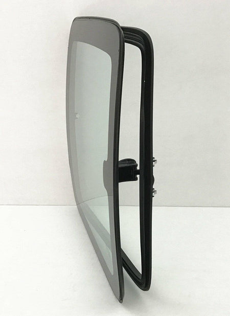 Movable Driver Left Side Rear Quarter Window Quarter Glass With Frame & Latch Compatible with Chevrolet Silverado 1999-2006 / Classic 2007 Extended Cab Pickup Models