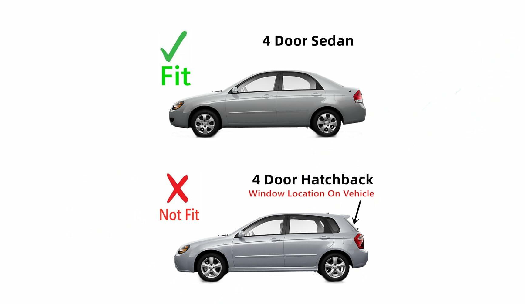 Heated Back Window Back Glass Compatible with Kia Spectra5 4 Door Hatchback 2005-2009 Models