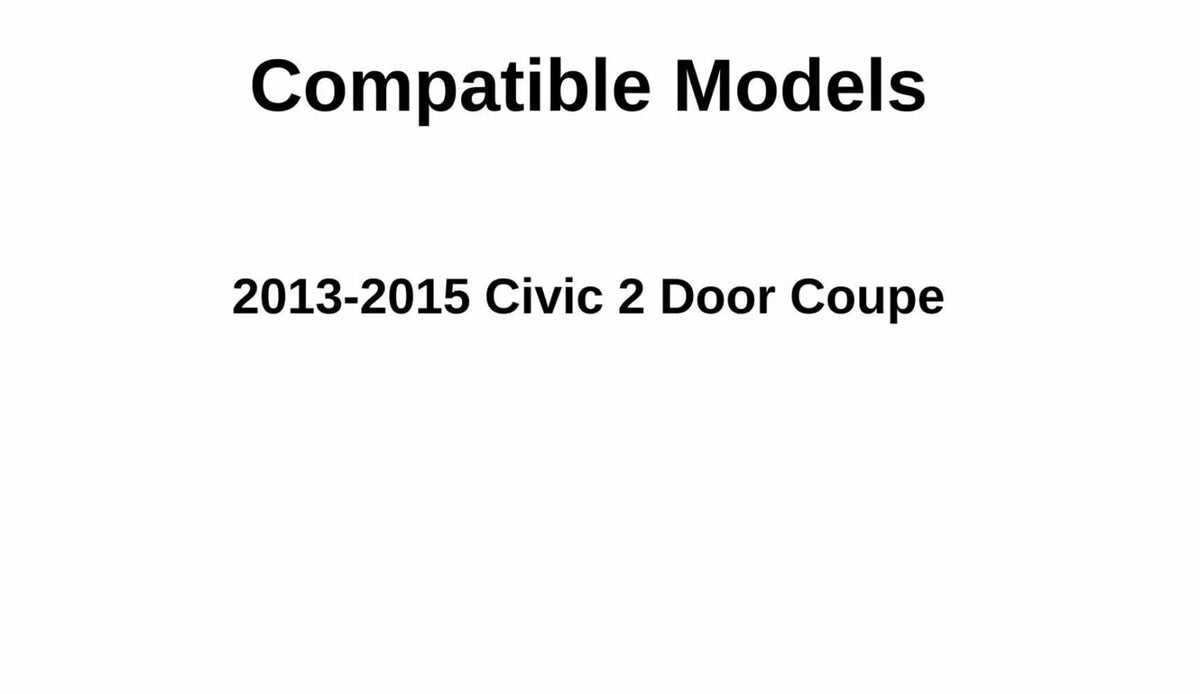 Heated Back Window Back Glass Compatible with Honda Civic 2 Door Coupe 2013-2015 Models