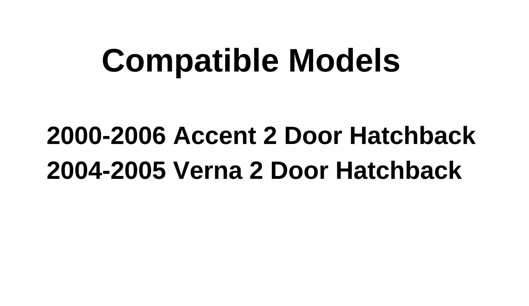 Passenger Right Side Door Window Door Glass Compatible with Hyundai Accent/Dodge Verna 2 Door Hatchback 2000-2006 Models