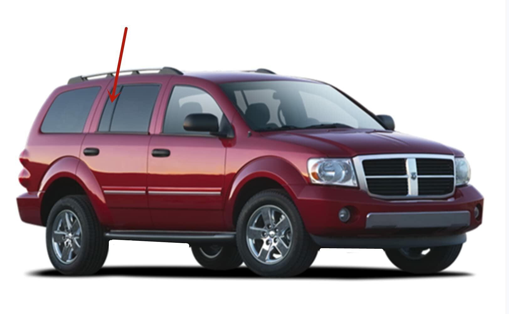 Privacy Passenger Right Side Rear Vent Window Vent Glass Compatible with Dodge Durango 2004-2009 Models