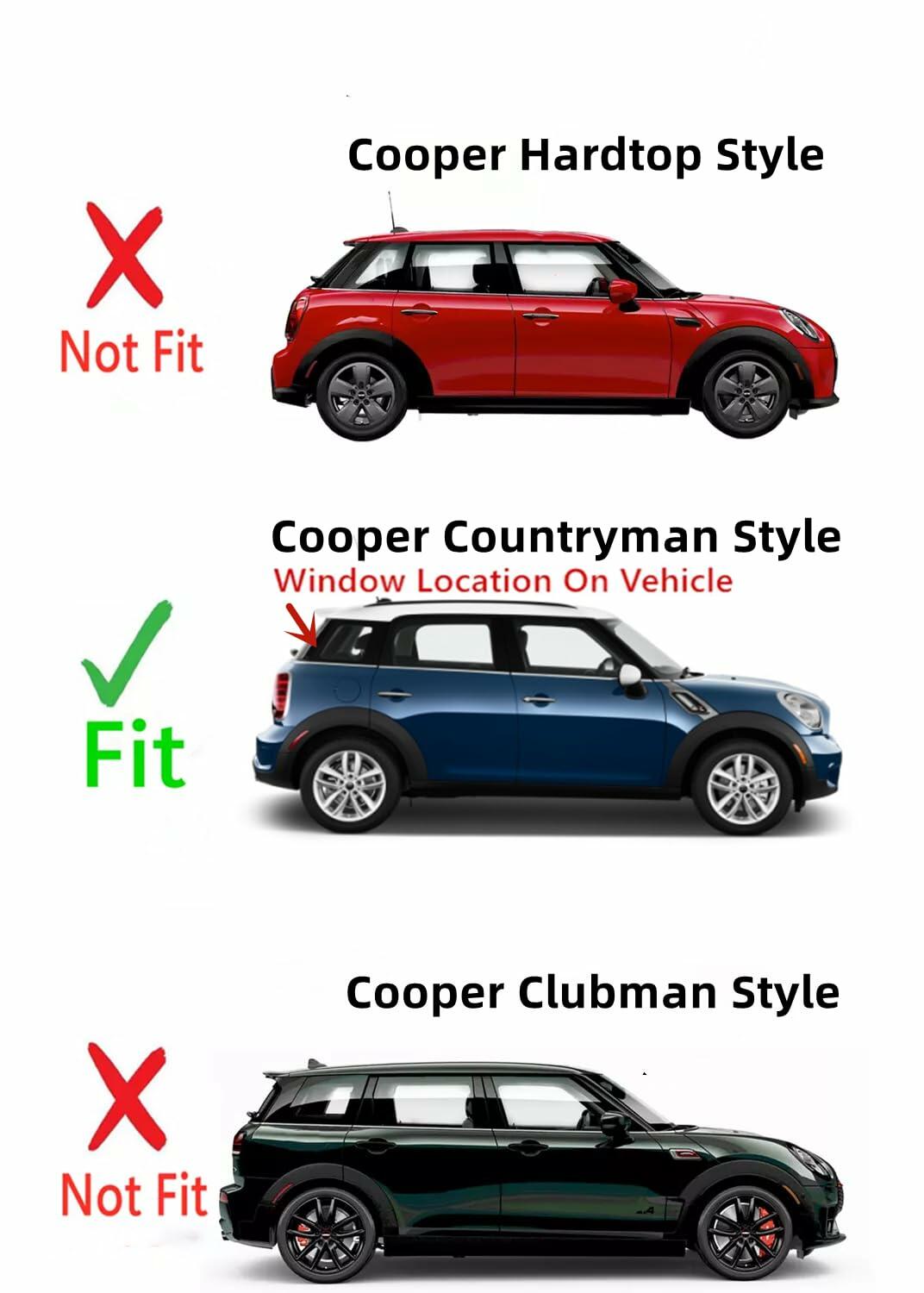 OEM Heated Back Window Back Glass Compatible with Mini Cooper Countryman 2011-2016 Models
