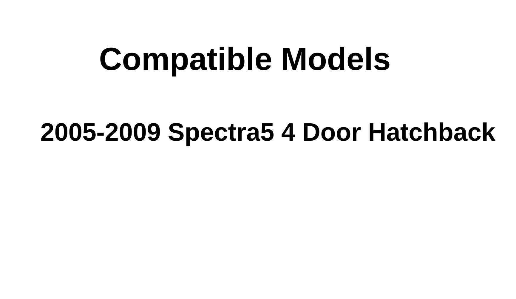 Heated Back Window Back Glass Compatible with Kia Spectra5 4 Door Hatchback 2005-2009 Models