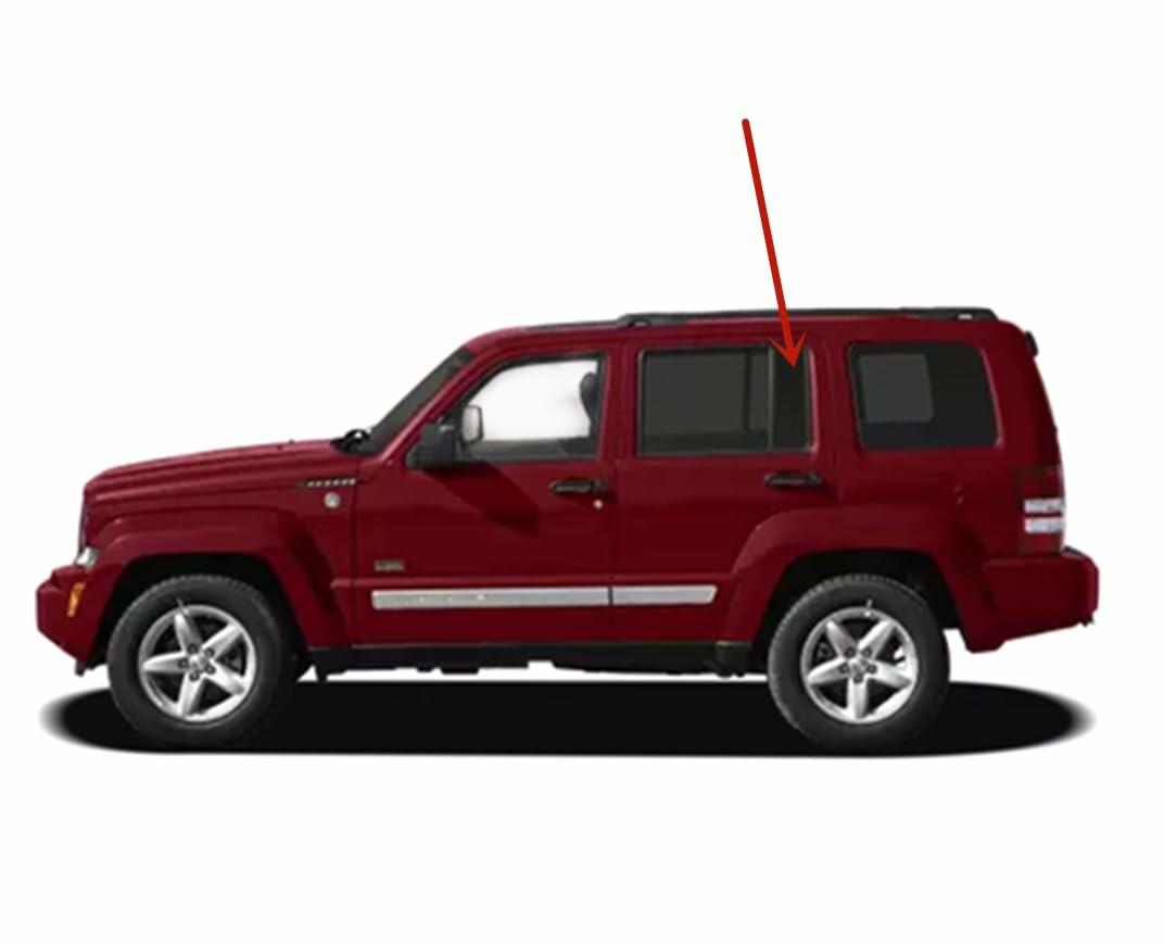 Driver Left Side Rear Vent Window Vent Glass Compatible with Jeep Commander 2006-2011 Models