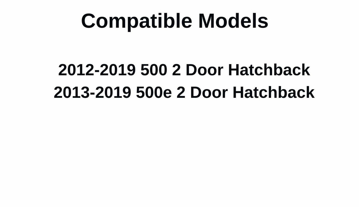Heated Back Window Back Glass Compatible with Fiat 500 500e 2 Door Hatchback 2012-2019 Models