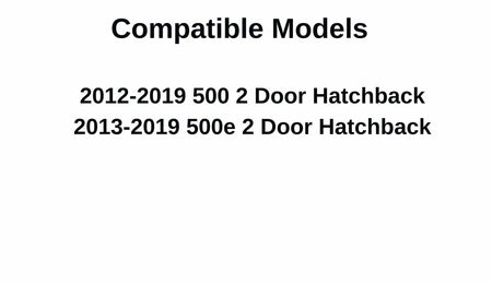 Heated Back Window Back Glass Compatible with Fiat 500 500e 2 Door Hatchback 2012-2019 Models