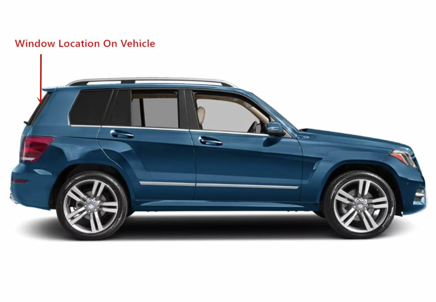 Heated Back Tailgate Window Back Glass Compatible with Mercedes Benz GLK250 GLK350 2010-2015 Models