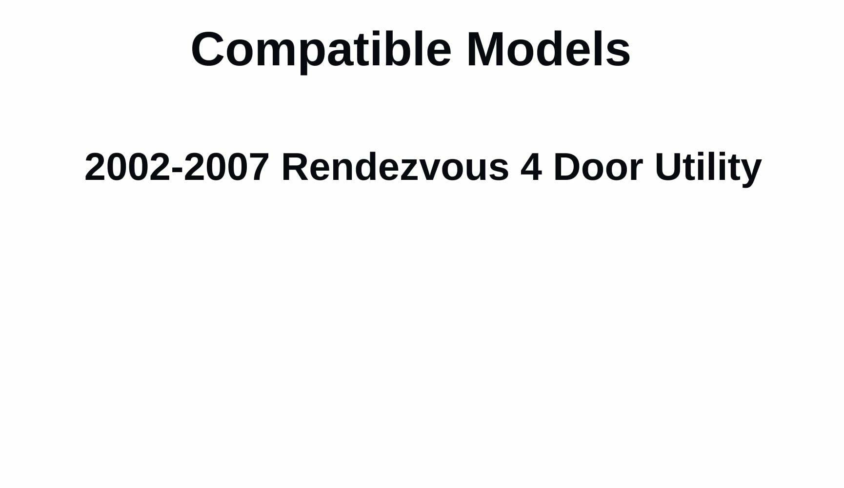 OEM Passenger Right Side Quarter Window Quarter Glass Compatible with Buick Rendezvous 2002-2007 Models