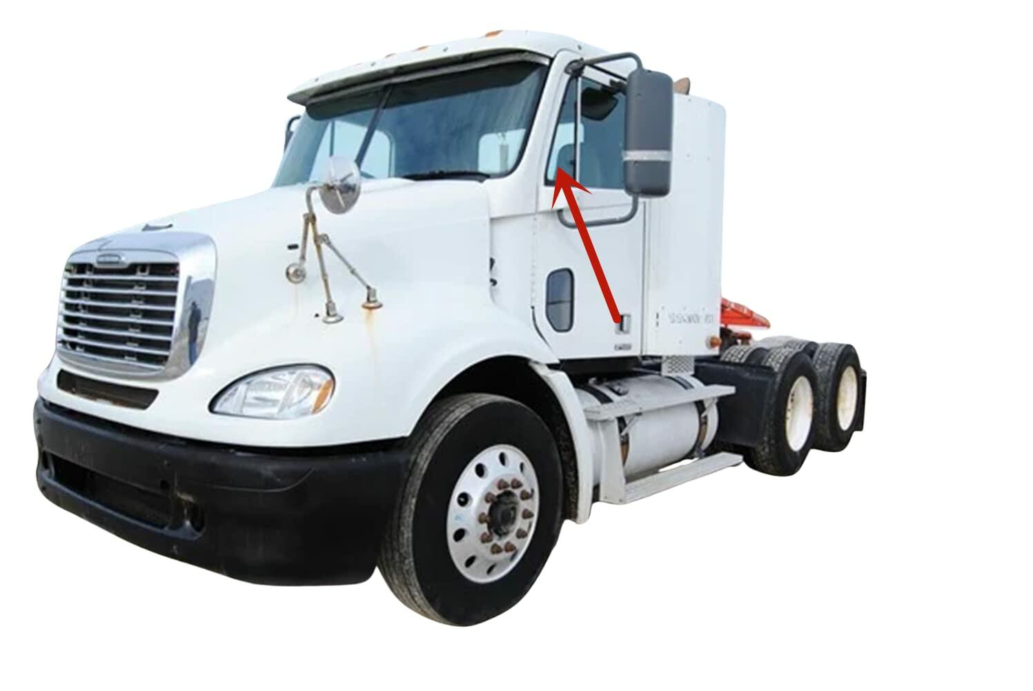Driver Side Left Front Vent Window Vent Glass Compatible with Freightliner Argosy Columbia Century Class 112SD 1996-2016 / Coronado 2001-2022 Models