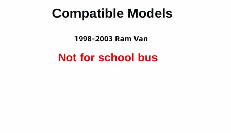 Front Windshield Rubber Molding Compatible with Dodge Ram Van (1500, 2500, and 3500) 1998-2003 Models
