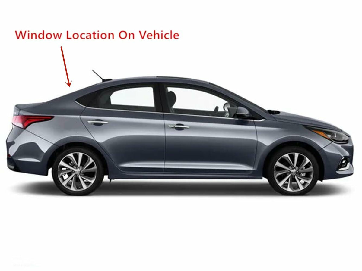 Heated Back Window Back Glass Compatible with Hyundai Accent 2018-2022 Models