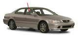 Passenger Right Side Front Door Window Door Glass Compatible with Acura 3.2TL 1999-2002 Models / TL 2003 Models