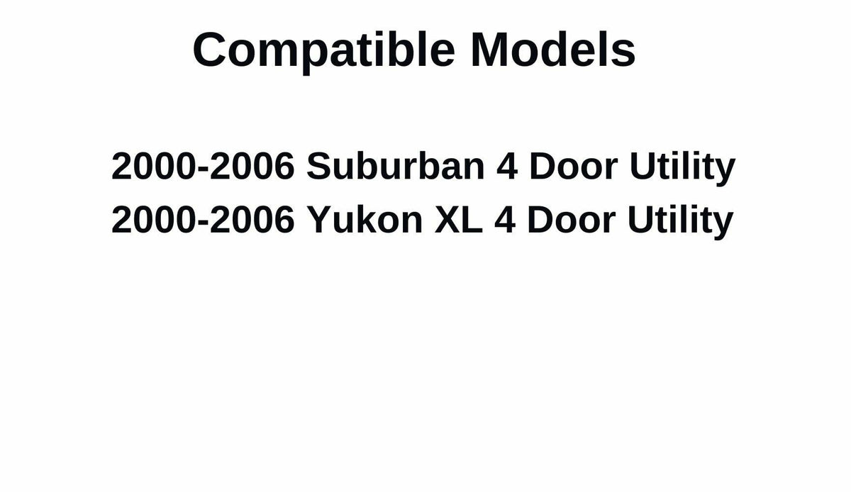 Driver Left Side Quarter Glass Quarter Window Compatible with Chevrolet Suburban/GMC Yukon XL 2000-2006 Models